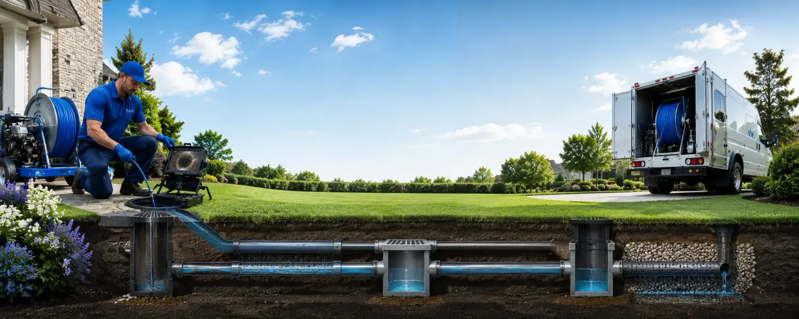 Outdoor drain cleaning information for Quinby, VA